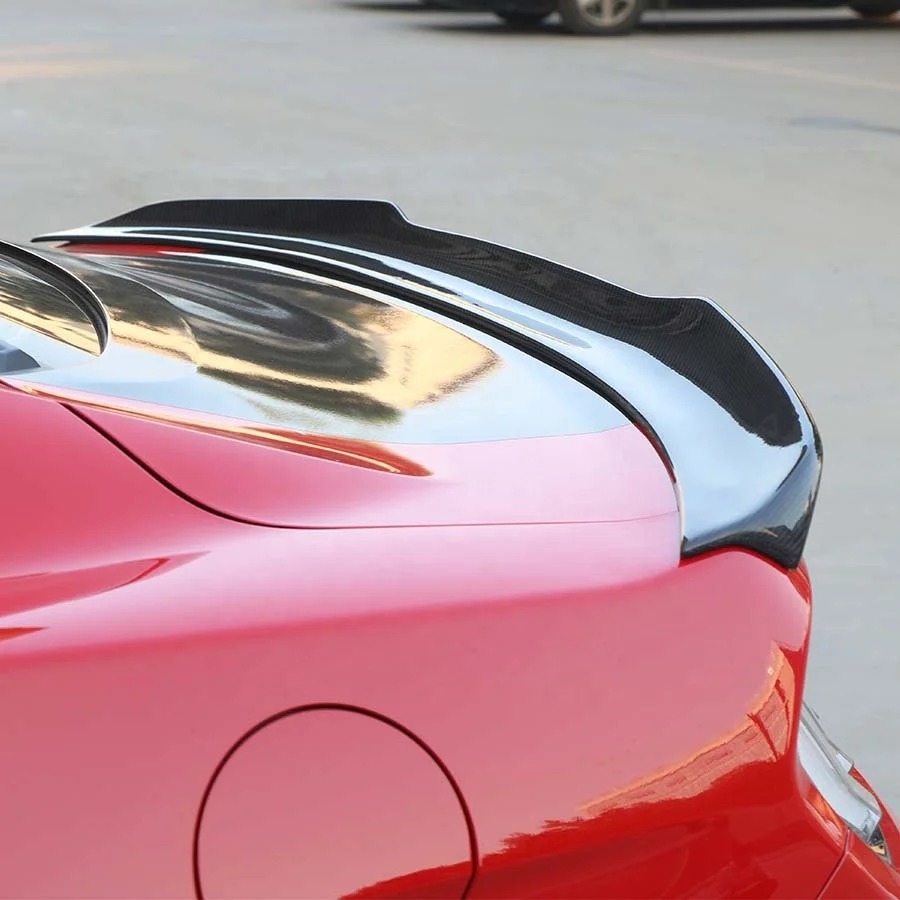 Mustang GT 5.0 2.3T 2015-2023 Carbon Fiber Rear Spoiler with Ducktail Deck Tail Wing Body Kit Accessories